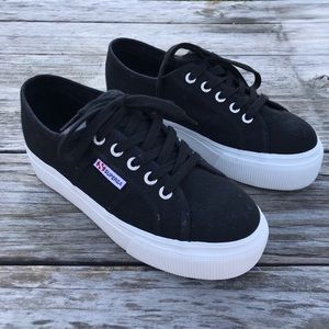 Gently worn Superga platform sneakers!